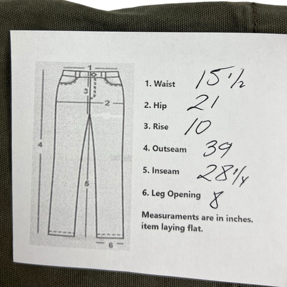 Carhartt Pants 31 X 28 (actual) BN2802-M Relaxed Canvas Double Knee Lot Of 2 - Picture 7 of 16